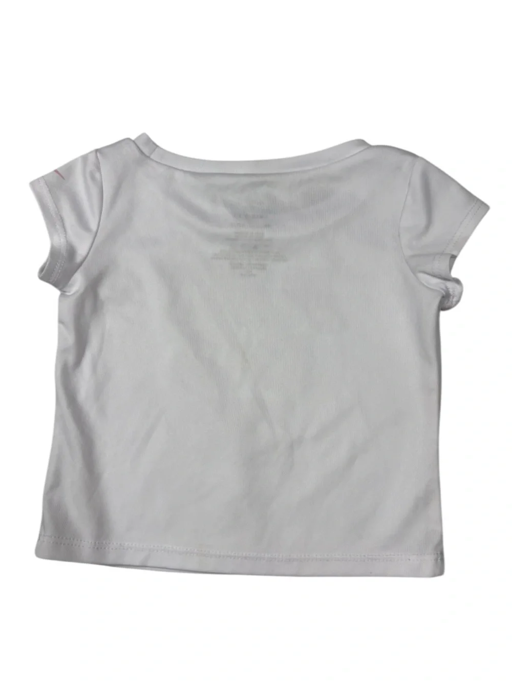 Nike Just Do It White Dri-Fit Tee with Pink & Blue Graphic Multi-Swoosh Shorts - Picture 5 of 12